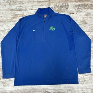 Vintage 90s‎ Nike Notre Dame Embroidered 1/4 Zip Sweatshirt Size L College
